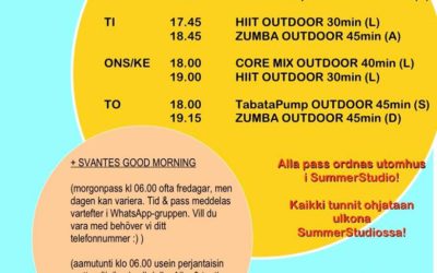 Ryhmäliikuntatunnit alkaa 1.6!