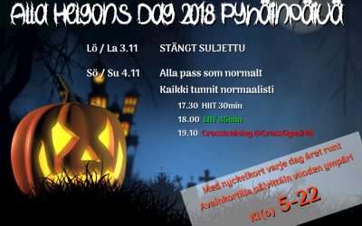 Alla helgons dag lö 3.11.2018